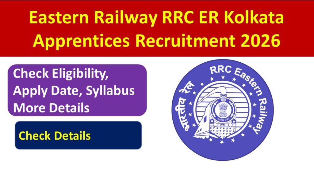 Eastern Railway RRC ER Kolkata Apprentices Recruitment 2026 Apply Online