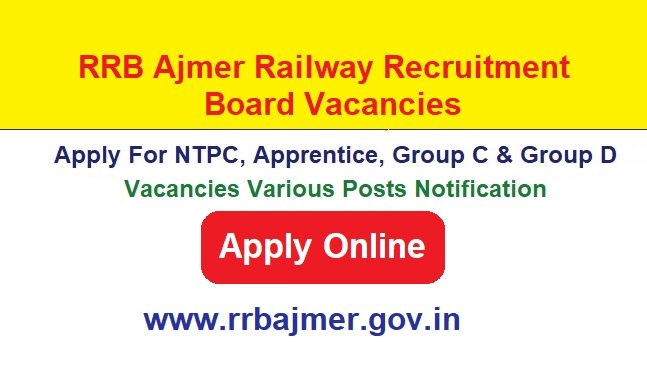 RRB Ajmer Railway Recruitment 2026 Apply Online