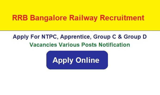 RRB Bangalore Railway Recruitment 2026 Apply Online