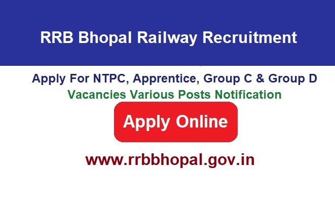 RRB Bhopal Railway Recruitment 2026 Apply Online