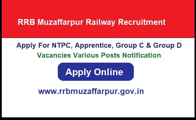 RRB Muzaffarpur Railway Recruitment 2026 Apply Online